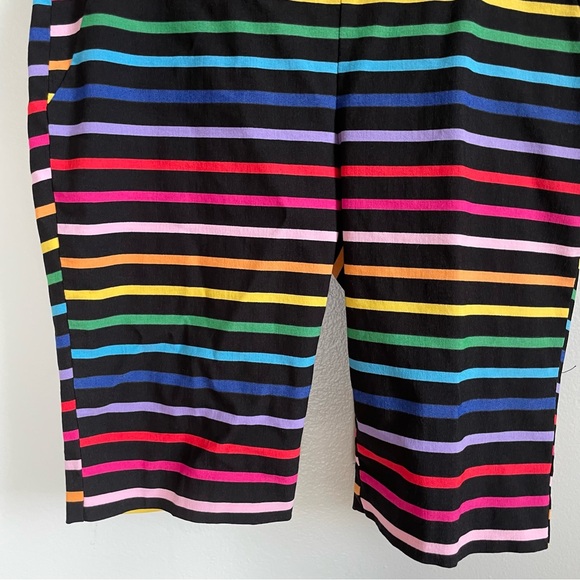 New York and Company Rainbow Colorful Striped Shorts Stretch Size Small - Picture 3 of 7